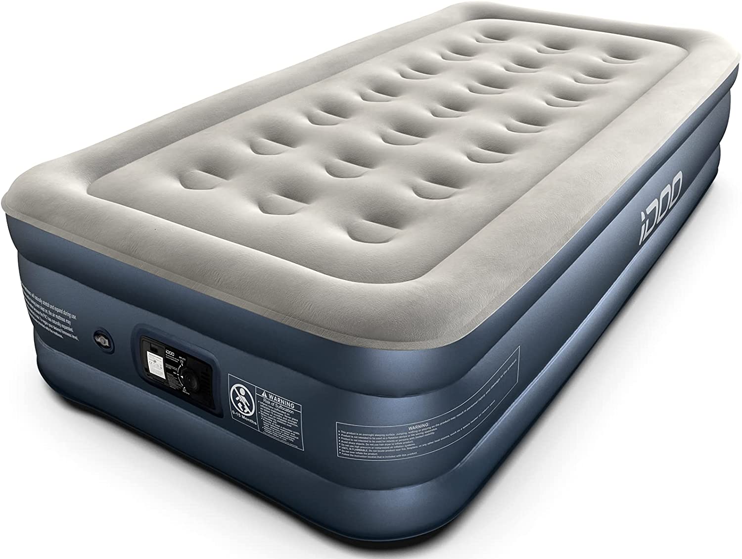 Twin size inflatable mattress hotsell with built in pump