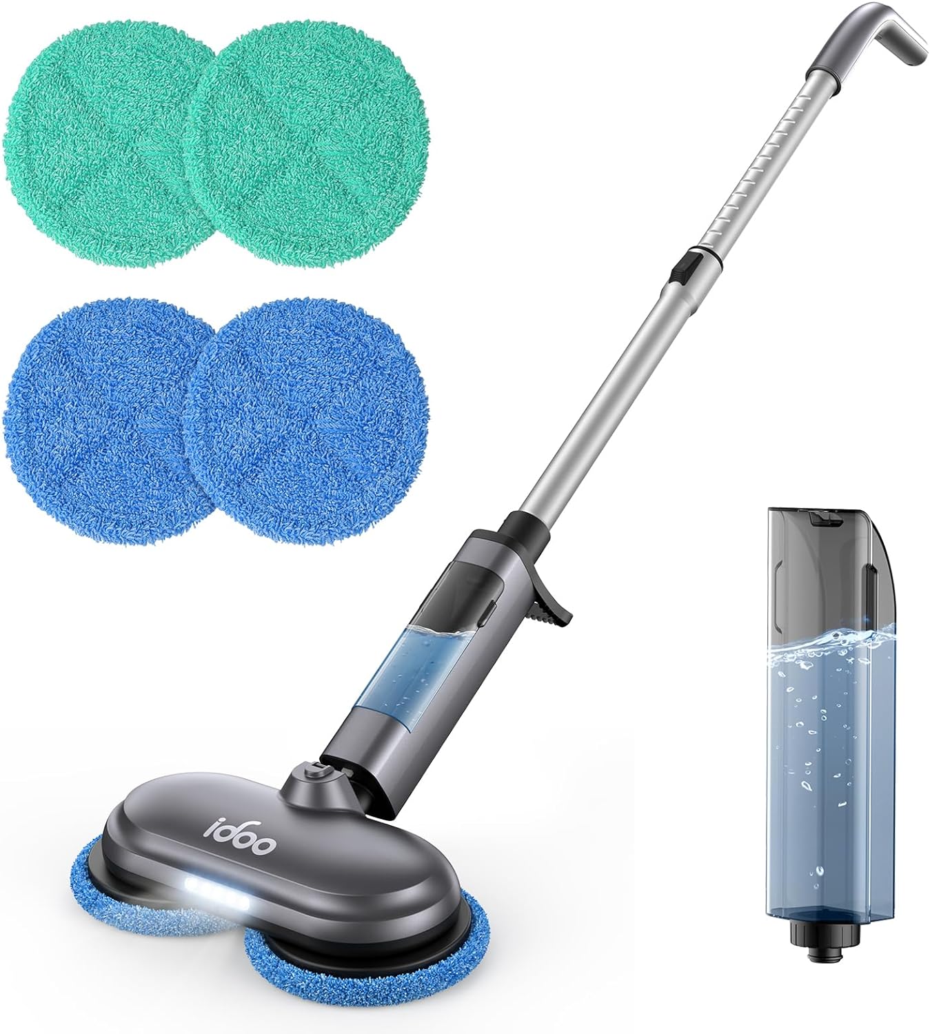 Cordless Electric Mop with Cleaning Station - 2024 Electric Mop with LED - 322