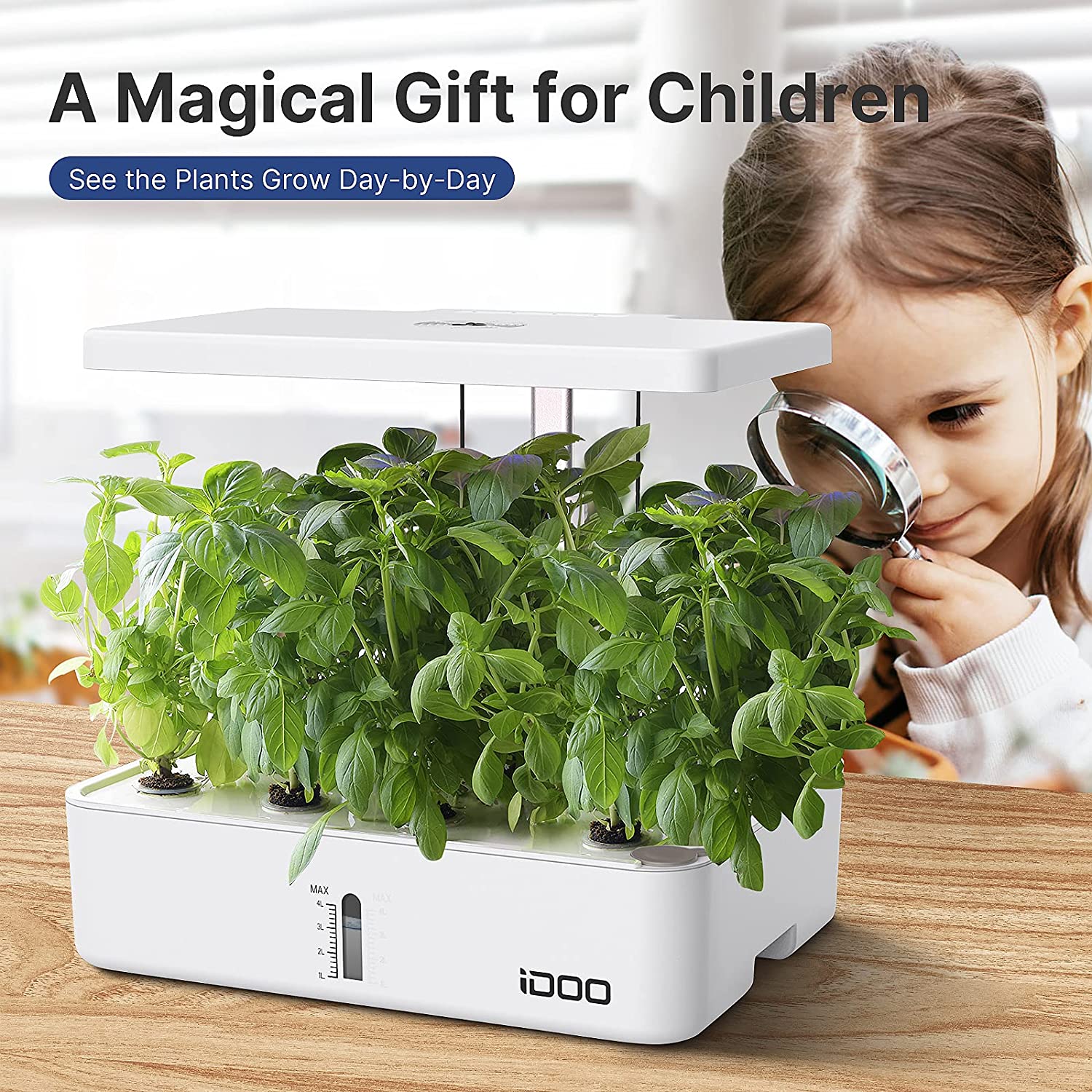 Kitchen herb deals garden with light